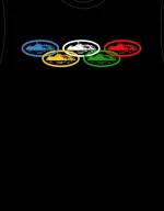 Corteiz Alcatraz Olympic T shirt Black 2