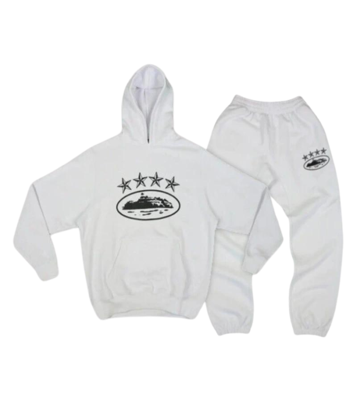 Corteiz Tracksuit White